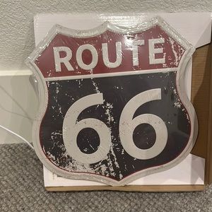 NWT route 66 sign
